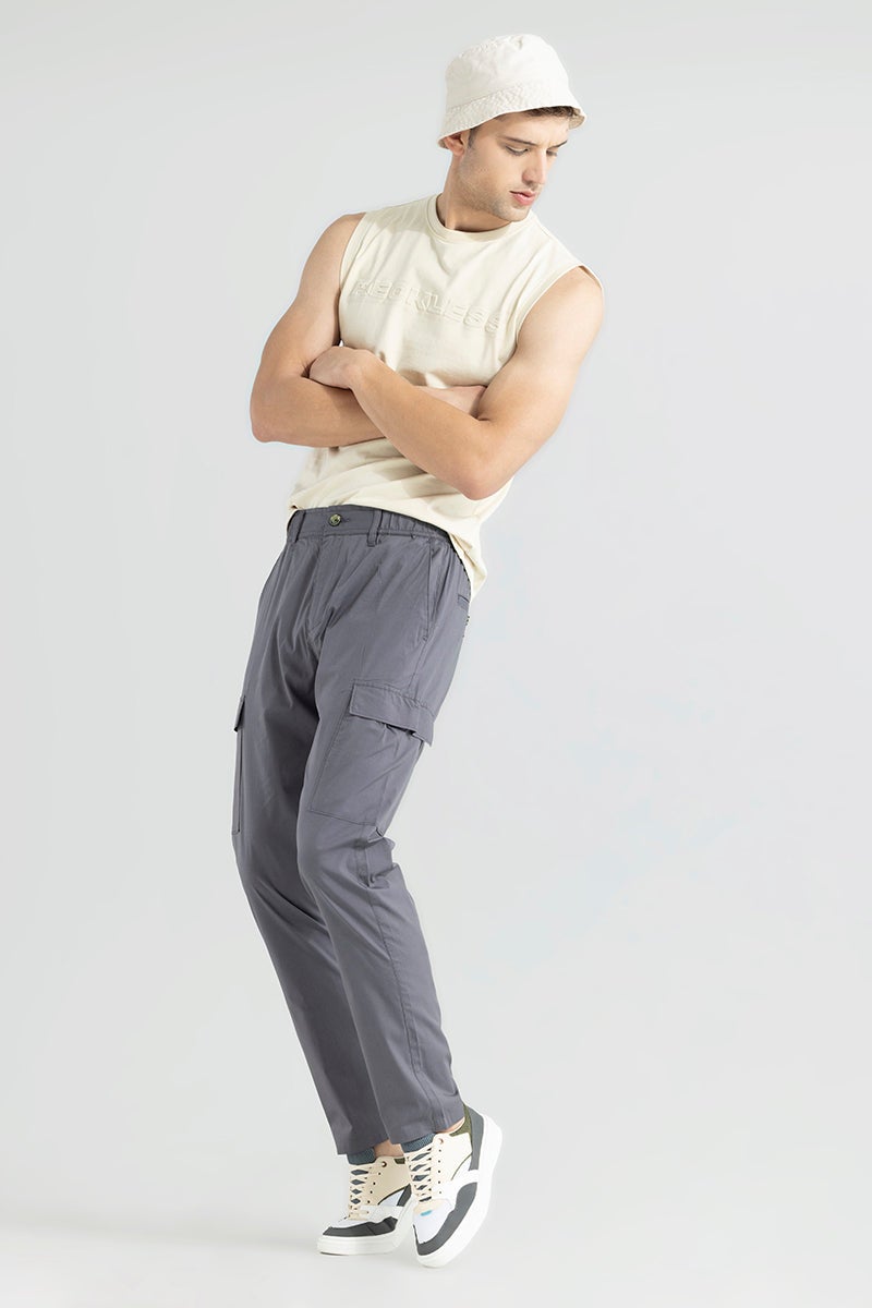 SNITCH Everett Grey Cargo Pant - Image 5